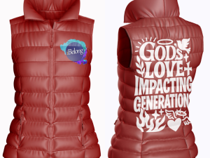 Generations Merch Half - Puffed Jacket (Maroon)