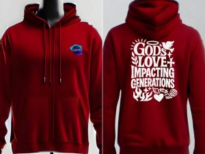 Generations Merch Zip Hoodie  (Maroon)